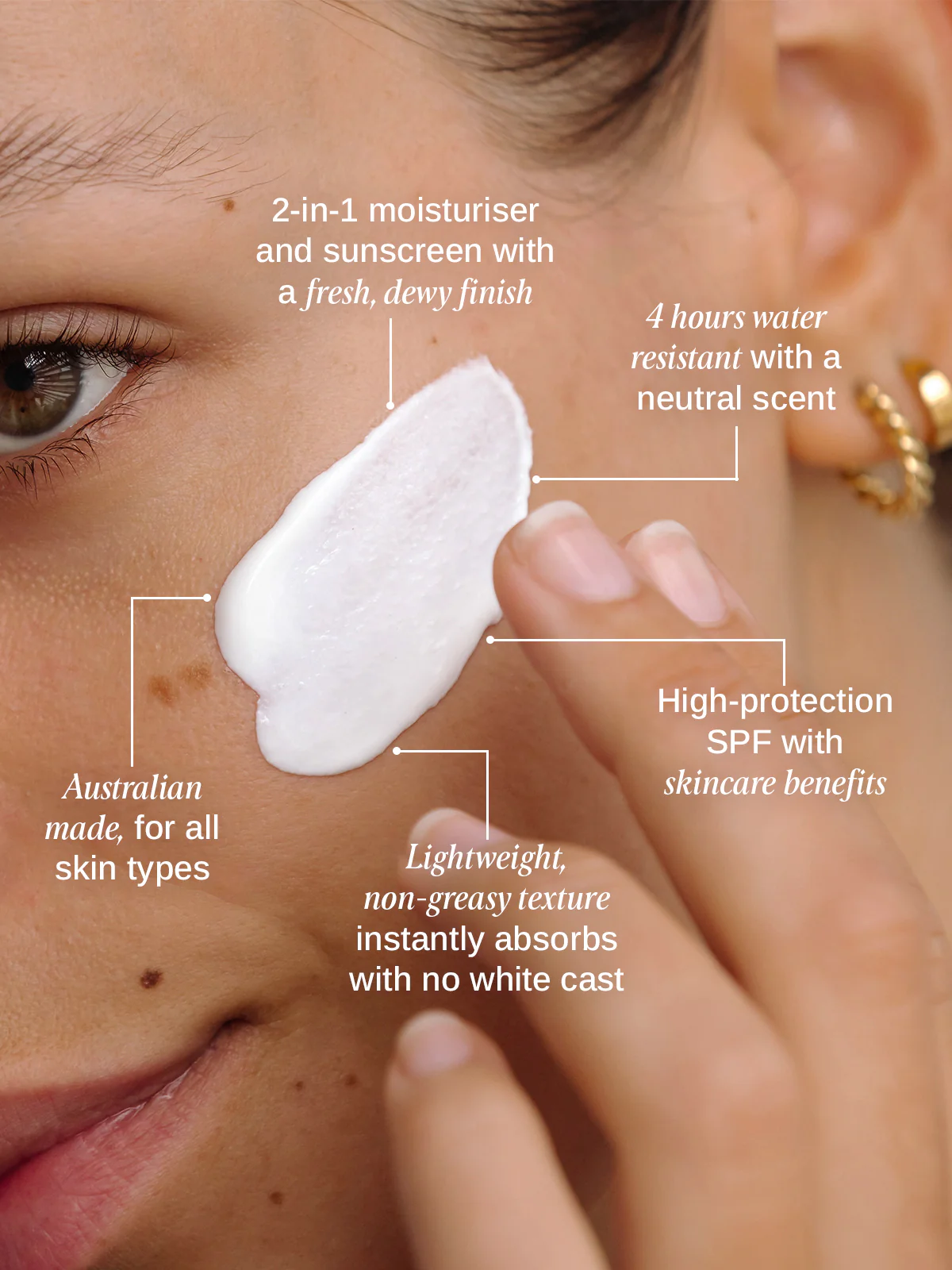 Daily Essential Moisturiser SPF50+ With Hydrosella™ 50mL - Image 3